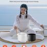 Singing bowl Crystal  2PC Frosted Quartz Sound Healing Bowls Image 2