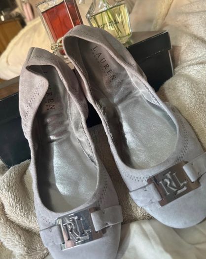 Betty Suede Ballerina shoes from Ralph Lauren. Size UK6.5 EU40. NEW