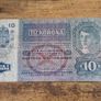 Austria-Hungary, 10 Kronen banknote, 2 January 1915, circulated, with overprint - free standard postage Image 2