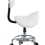 Adjustable Massage Bed 3-Section for Therapy Treatment Salon With Headrest Support And Stool White Image 5