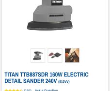 Electric hand sander