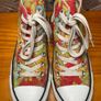 Converse All Star Chuck Taylor Hawaiian Print Hisbiscus Flowers Ladies Hi Top Trainers UK5 EUR37.5 Image 6