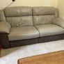 3 Seater  Leather Sofa Image 2