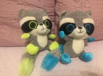 2 Cute raccoon soft toy.
