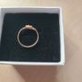 Ring,Triple Raw Blue Diamond Ring, Rose Gold Ring Image 6