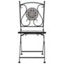 Mosaic Bistro Chairs 2 pcs Grey Image 3