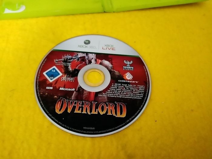 Overlord Xbox 360 games Original