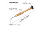 For iPhone 7 8 / 7 8 Plus / X Screwdriver Tri-Point 3-Point Y Tool 0.6 Tri Wing - FHT14RT
