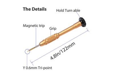 For iPhone 7 8 / 7 8 Plus / X Screwdriver Tri-Point 3-Point Y Tool 0.6 Tri Wing - FHT14RT