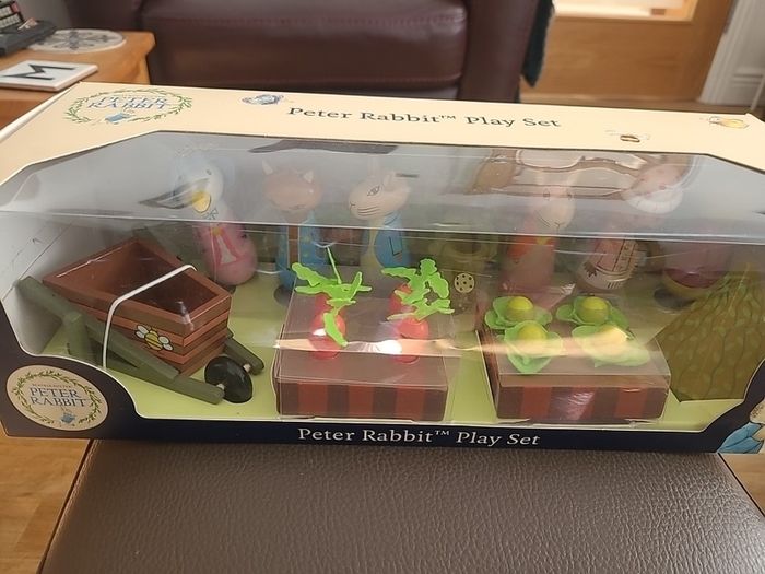 Peter Rabbit Play Set/Wooden Toy/Baby