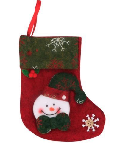 Christmas Tree Decoration, Small Candy Sock Snowman, Santa Claus , Rudolph, Christmas Decoration