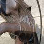 18" Agathon Leonard Art Nouveau Bronze Dancer Image 4
