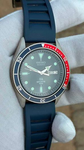 Custom Seiko SQ Sports 100 - Pepsi