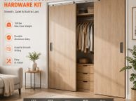 main image for ad 5ft Double Door Hardware Kit Aluminium Track System
