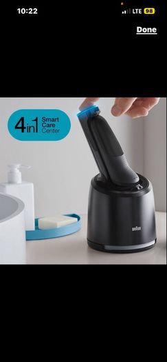braun new series 7 smart sonic shaver smart dock station clean & charge Wet and Dry Electric Shaver