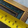 Faux blue marble rectangular resin frame with glass Victorian style for photo picture tabletop wall hanging antique style marbled gold gilt 4 x 6  inches Image 5