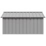 Dog House Grey 116.5x153x81.5 cm Galvanised Steel Image 5