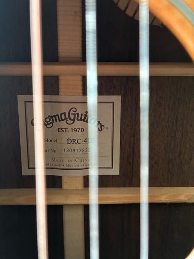sigma semi acoustic guitar