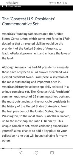 The Greatest American Presidents Proof Coins