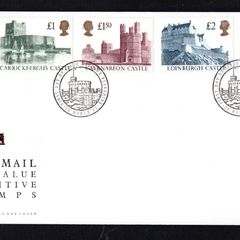 1992 Great Britain Royal Mail High Value Definitive (elliptical) Stamps Addressed First Day Cover (FDC)