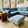 French Connection Stunning Sofa & Footstool Image 9