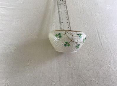 Belleek Shamrock Sugar Bowl