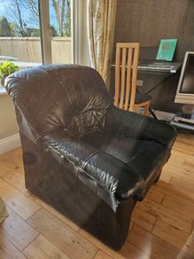 Black Leather Armchair
