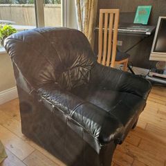 Black Leather Armchair