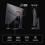 KOORUI 24.5 Inch FHD Gaming Monitor, VA, 1ms, Adpitive Sync, HDMI (144Hz)/DisplayPort (180Hz), sRGB 99%, VESA, Tilt Adjustable, Eye Care Image 2