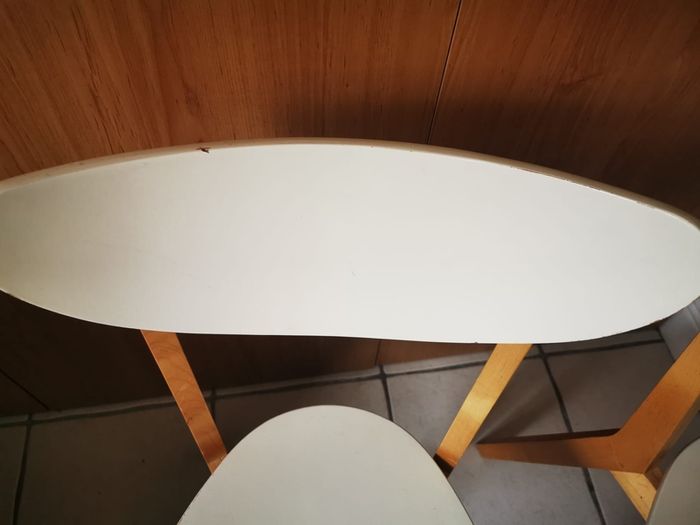 Ikea two solid wooden chairs