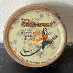 Vintage 50's / 60's Betterwear Wax Sample Tin