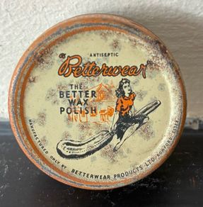 Vintage 50's / 60's Betterwear Wax Sample Tin
