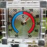 New Self Adhesive Indoor Outdoor Window Wall Analog Thermometer Home Office #874 Image 3