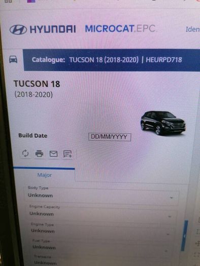 Hyundai Tucson Main Grille