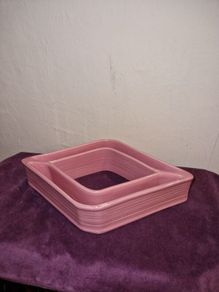 Rare Sylvac diamond shaped pink posy dish 1235
