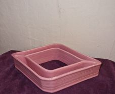 Rare Sylvac diamond shaped pink posy dish 1235