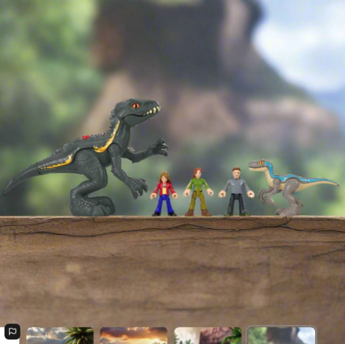 BRAND NEW Jurassic World Imaginext Final Confrontation Dinosaur and Figure Pack