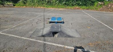 Ramp dual-sided portable  for Starters for skateboarders, scooters & BMX