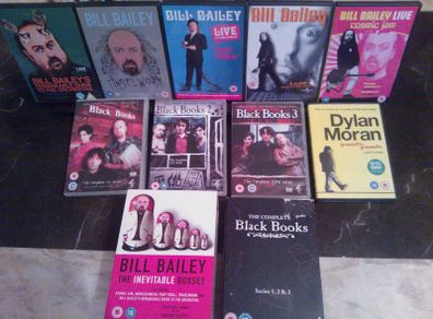 Black books complete series DVD + Bill Bailey Live The Inevitable Boxset