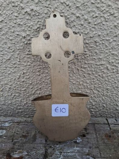 Solid brass Holy Water Font