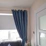 teal curtains Image 2