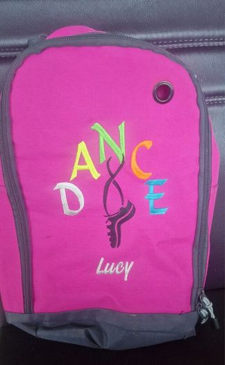 Personalised "Lucy" dance shoe bag