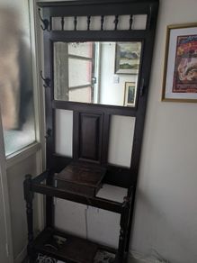 Vintage Hall Stand with Mirror & Umbrella Stand.