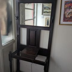 Vintage Hall Stand with Mirror & Umbrella Stand.