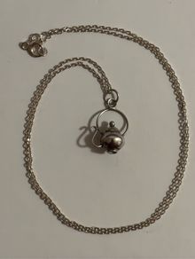 Sterling Silver Necklace with Silver Teapot Pendant