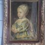 Vintage glass gold framed print of Baby Stuart by Anthony Van Dyke Image 2