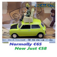 Scalextric C4334 Mini -Mr Bean 'Do-It-Yourself' Slot Car ( TV street classic )