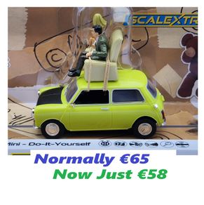 Scalextric C4334 Mini -Mr Bean 'Do-It-Yourself' Slot Car ( TV street classic )