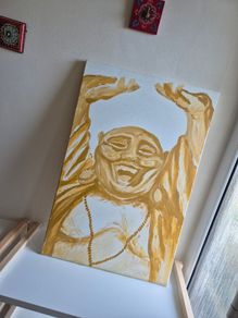 Happy Buddha - Handpainted Original