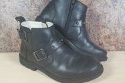 Girls womens Clarks boots Size UK 3.5 EU 36 Black leather